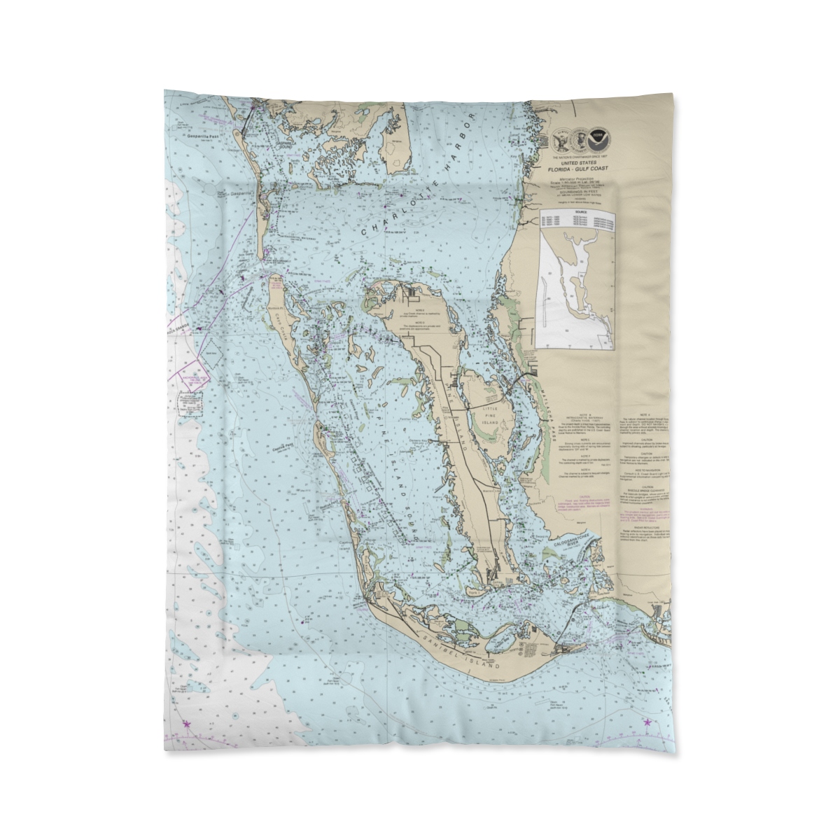 Nautical Chart Captiva Island