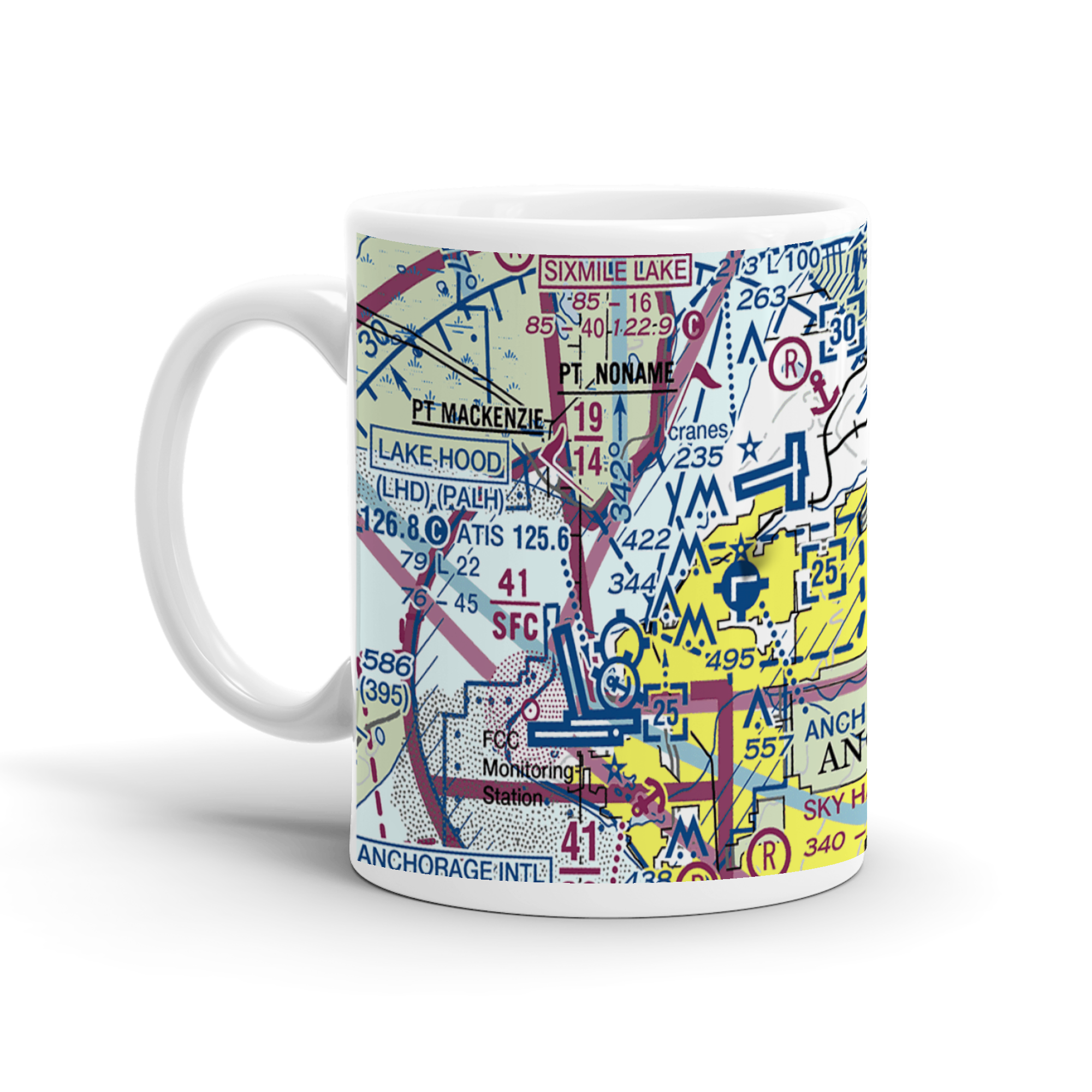 Artic Circle ALASKA Coffee Cup / Mug 14 fl Map