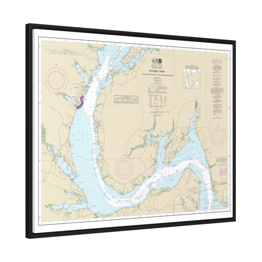 potomac-river-lower-cedar-point-to-mattawoman-creek-nautical-chart-12288-floating-frame-canvas